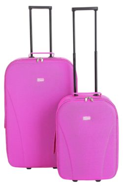 Go Explore 2 piece Soft Luggage Set - Pink.
